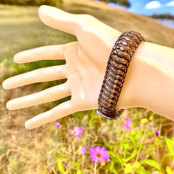 Milor Italy Sterling Silver Bracelet Basketweave Link 16.5 gr - Picture 2 of 14